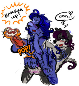 5_fingers >_< andromorph andromorph_impregnation andromorph_penetrated animal_genitalia anthro big_clitoris blue_body blue_fur blush bodily_fluids body_hair clitoris cum cum_in_vagina cum_inside curling_tail duo ejaculation eyelashes eyes_closed fallopian_tubes fingers fur genital_fluids genitals green_eyes grey_body grey_fur gynomorph gynomorph_penetrating hair heart_symbol impregnation intersex intersex/intersex intersex_penetrated intersex_penetrating knot knotted_penis knotting looking_pleasured moan moobs on_bottom on_lap on_top one_eye_obstructed orange_text penetration penis pregnant purple_hair reverse_cowgirl_position sex sheath speech_bubble sweat sweatdrop tail text uterus uterus_view vulva white_body white_fur x-ray_view iambdacore missysissy valleyos callan_dion tavin_lowell canid canine canis domestic_dog felid lion mammal pantherine schnauzer