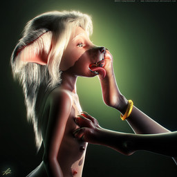 4_toes anklet anthro claws digitigrade duo feet female flat_chested foot_fetish foot_focus foot_lick foot_on_chest foot_play hair hairless half-closed_eyes hindpaw jewelry licking multi_nipple narrowed_eyes nipples nude open_mouth pawpads paws sharp_teeth solo_focus teeth toe_claws toes tongue tongue_out white_hair tchaikovsky2 alasiri_kivuli jinjing-yu canid canine canis chinese_crested_dog domestic_dog hairless_dog mammal toy_dog 1:1 2015 3d_(artwork) digital_media_(artwork) hi_res signature