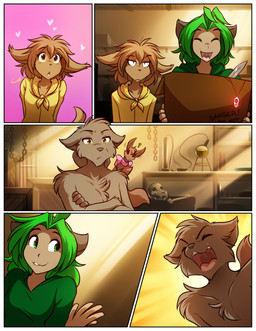 amber_eyes angry anthro border bow_accessory breasts brown_body brown_fur brown_hair brown_tail clothed clothed_anthro clothed_female clothed_male clothing crossed_arms digitigrade eyebrow_through_hair eyebrows female feral fur green_eyes green_hair group hair holding_object hoodie inside male open_mouth smile tail text topless topwear translucent translucent_hair white_border conditional_dnp tom_fischbach twokinds karen_taverndatter madelyn_adelaide mrs._nibbly sythe_(twokinds) animal_humanoid basitin cat_humanoid felid felid_humanoid feline feline_humanoid humanoid keidran mammal mammal_humanoid rodent sciurid tree_squirrel 2025 comic digital_media_(artwork) english_text hi_res