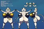 anthro big_breasts big_butt blue_eyes breasts butt female genitals huge_breasts nipple_dip nipples pussy solo tail tattoo text white_body yellow_nipples jiqqy nintendo pokemon solaria_(alolan_suns) generation_7_pokemon legendary_pokemon pokemon_(species) solgaleo absurd_res english_text hi_res model_sheet