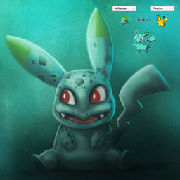 ambiguous_gender bulbasaur danielmafra fakémon feral nintendo pikachu pokemon_fusion pokémon red_eyes solo texture_background video_games
Rating: Safe
Score: 4
User: slyroon
Date: September 06, 2013 ambiguous_gender bulbasaur danielmafra fakémon feral nintendo pikachu pokemon_fusion pokémon red_eyes solo texture_background video_games
Rating: Safe
Score: 4
User: slyroon
Date: September 06, 2013