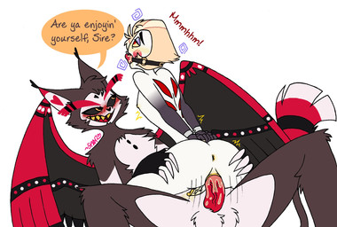 anthro anthro_penetrating anthro_penetrating_humanoid anthro_penetrating_intersex anthro_penetrating_maleherm anus ball_gag balls cuff_(restraint) dialogue duo gag genitals handcuffed handcuffs hands_behind_back humanoid_on_anthro humanoid_penetrated intersex intersex/male intersex_humanoid intersex_on_anthro intersex_penetrated male male_anthro male_on_humanoid male_penetrating male_penetrating_intersex male_penetrating_maleherm maleherm maleherm/male maleherm_humanoid maleherm_on_anthro maleherm_penetrated metal_cuffs penetration penile penile_penetration penis_in_vagina restraints sex text vaginal vaginal_penetration starkintobor96 hazbin_hotel hellaverse husk_(hazbin_hotel) lucifer_(hazbin_hotel) demon demon_humanoid felid feline feline_demon humanoid mammal english_text hi_res