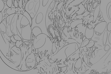 antennae_(anatomy) anus bdsm bladder bladder_bulge bladder_inflation bodily_fluids bondage bound captured cum cum_inside egg egg_in_bladder egg_in_urethra egg_insertion erection feral forced fur genital_fluids genitals inflation lying male object_in_urethra on_back organs oviposition ovipositor penetration penis restraints sex simple_background solo tail urethral urethral_penetration wings rubin_owl mythology kiraderg_(character) arthropod dragon insect mythological_creature mythological_scalie scalie unknown_species 3:2 digital_media_(artwork) hi_res line_art monochrome