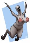 big_breasts breasts clothed clothing creepy female happy looking_at_viewer nightmare_fuel open_mouth open_smile plucked pose simple_background slightly_chubby smile solo teeth thick_thighs what what_has_science_done why wide_hips keadanger european_mythology greek_mythology mythology scp_foundation avian harpy humanoid monster monstrous_humanoid mythological_avian mythological_creature scp-3199 absurd_res hi_res