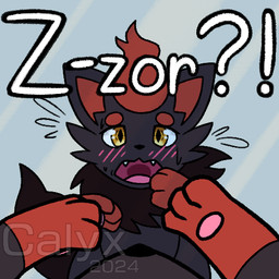 ambiguous_gender ambiguous_pov black_body black_fur blush cheek_tuft chest_tuft facial_tuft fangs feral first_person_view fur implied_transformation looking_at_reflection loss_of_speech mane mirror open_mouth pokemon_speak red_body red_fur reflection sharp_teeth shocked solo surprised tail teeth text transformation_pov tuft yellow_eyes calyx 2024_pokemon_gigaleak beta_pokemon_games nintendo pokemon pokemon_black_and_white_beta beta_pokemon_(species) beta_zorua mammal pokemon_(species) 1:1 low_res watermark