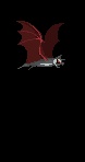 anthro cloak clothing feral male membrane_(anatomy) membranous_wings simple_background solo transformation transparent_background wings holydrake dracula bat canid canine canis mammal undead vampire wolf 2011 alpha_channel animated low_res short_playtime thumbnail