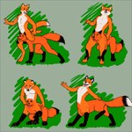 anthro anthro_to_taur base_two_layout basic_sequence belly belly_markings black_nose duo four_frame_image four_frame_sequence four_frame_staggered_grid fur head_between_thighs horizontal_staggering leg_markings male male/male markings merging nude orange_body orange_fur socks_(marking) staggering_(layout) transformation transformation_sequence two_row_layout yellow_eyes menagerie canid canid_taur canine canine_taur fox fox_taur mammal mammal_taur taur 1:1 hi_res sequence