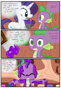 absurd_res blue_eyes bucket comic cub cutie_mark dialogue dragon duo english_text equine eye_contact eyes_closed eyeshadow female friendship_is_magic fur goo green_eyes hair hi_res horn makeup male mammal my_little_pony paintbrush purple_hair purple_scales pyruvate rarity_(mlp) slit_pupils spike_(mlp) spines text unicorn white_fur young
Rating: Safe
Score: 7
User: Jatix
Date: May 08, 2014 absurd_res blue_eyes bucket comic cub cutie_mark dialogue dragon duo english_text equine eye_contact eyes_closed eyeshadow female friendship_is_magic fur goo green_eyes hair hi_res horn makeup male mammal my_little_pony paintbrush purple_hair purple_scales pyruvate rarity_(mlp) slit_pupils spike_(mlp) spines text unicorn white_fur young
Rating: Safe
Score: 7
User: Jatix
Date: May 08, 2014