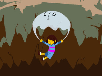 ambiguous_gender animated_gif clothing duo not_furry shirt topwear unknown_artist undertale undertale_(series) frisk_(undertale) napstablook ghost human mammal spirit 4:3 animated loop short_playtime source_request