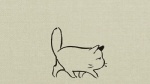 ambiguous_gender chibi eyes_closed fangs feral grey_background lying open_mouth simple_background sitting sleeping solo teeth tired walking yawn unknown_artist domestic_cat felid feline felis mammal animated low_res monochrome sepia short_playtime