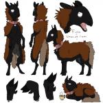 angry animal_genitalia anthro balls cloven_hooves collar feral fully_sheathed fur genitals hooves male open_mouth sheath solo wool_(fur) paintdog_(artist) fido_the_sheep bovid caprine cheviot_sheep domestic_sheep mammal sheep 1:1 flat_colors hi_res model_sheet