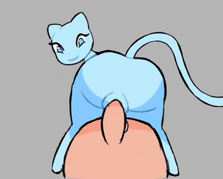 bestiality big_butt blue_body blue_eyes butt duo eyelashes female female_on_human female_penetrated feral feral_penetrated first_person_view genitals grey_background human_on_feral human_penetrating human_penetrating_female human_penetrating_feral human_pov interspecies looking_back male male/female male_penetrating male_penetrating_female male_pov penetrating_pov penetration penile penile_penetration penis penis_in_vagina rear_view sex simple_background smile tail thick_thighs vaginal vaginal_penetration vulva wide_hips silver279 nintendo pokemon generation_1_pokemon human legendary_pokemon mammal mew_(pokemon) pokemon_(species) shiny_pokemon animated no_sound short_playtime video