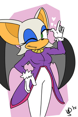 alternate_costume anthro clothing clothing_swap dress female gloves handwear solo wings sunnystoonhouse sega sonic_the_hedgehog_(series) blaze_the_cat rouge_the_bat bat mammal hi_res
