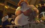 anthro belly big_belly big_breasts bounty bounty_hunter breasts clothing detailed_background female female_pred fully_inside group huge_breasts larger_female male muscular muscular_female oral_vore size_difference smaller_male soft_vore vore wanted_poster securipun soyjak two_soyjaks_pointing neesha_(pilpil) pil_(pilpil) elf gnoll human humanoid hyena kobold mammal orc scalie 16:10 2023 absurd_res hi_res widescreen