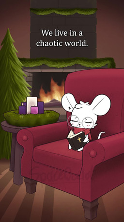 anthro bible_(object) book candle chair christian_cross christian_symbol cross evergreen_tree eyewear female fireplace furniture glasses holding_book holding_object holiday_message pine_tree plant religion religious_symbol scarf solo table tree wearing_glasses wreath sound_warning spaceocelot bible christianity bethel_the_bible_mouse advent mammal mouse murid murine rodent 2025 9:16 animated digital_media_(artwork) hi_res long_playtime sound voice_acted