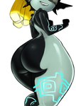 big_butt breasts butt fangs female huge_butt lips low-angle_view not_furry rear_view short_stack smile solo teeth thick_thighs elzi gray_impact third-party_edit nintendo the_legend_of_zelda twilight_princess midna humanoid twili 2014 hi_res