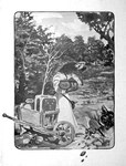 anthro bag chest_(container) clothed clothing digging duo female holding_object holding_shovel holding_tool hole_(pit) male outside plant shovel standing text tools tree wheelbarrow joseph_jacinto_mora public_domain hermeline reynard_the_fox canid canine fox mammal 1920 20th_century ancient_art greyscale hi_res monochrome signature traditional_media_(artwork)