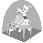 absurd_res ball_gag bdsm blush bondage bound corset cutie_mark equine feather female feral friendship_is_magic gag hi_res horn horn_ring lesbian magic_inhibitor monochrome my_little_pony pussy pussy_juice rarity_(mlp) shdingo table trixie_(mlp) unicorn
Rating: Explicit
Score: 15
User: DragonRanger
Date: October 08, 2013