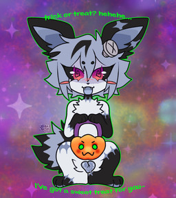 >:3 animal_genitalia animal_vulva arm_scar black_body black_fur black_sclera blue_vulva blush bodily_fluids canine_genitalia canine_vulva chest_tuft circle_eyebrows ear_scar eyebrows fangs female feral fur genital_fluids genitals green_outline hair multicolored_hair neck_scar outer_highlight outline patch_(marking) presenting presenting_vulva pumpkin_basket pupils red_eyes rosy_cheeks scar screw_in_head sharp_teeth simple_background solo teeth text tuft two_tone_hair two_tone_tail unusual_pupils vaginal_fluids vulva white_body white_fur justiceposting nintendo pokemon frankie_(omnibat) eeveelution generation_1_pokemon jolteon pokemon_(species) absurd_res english_text hi_res