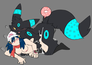 bestiality bestiality_impregnation black_body black_fur blue_eyes blue_hair blue_markings blush bodily_fluids clothing cum doggystyle duo female female_human female_on_bottom female_penetrated feral feral_on_top feral_penetrating feral_penetrating_female feral_penetrating_human footwear from_behind_position fur genital_fluids hair hat headgear headwear human_on_bottom human_on_feral human_penetrated impregnation interspecies male male/female male_feral male_on_human male_on_top male_penetrating male_penetrating_female male_penetrating_human markings on_bottom on_top ovum penetration sex socks shinyumbre nintendo pokemon dawn_(pokemon) keyoshi eeveelution generation_2_pokemon human mammal pokemon_(species) umbreon