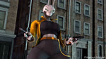 anthro breasts building clothed clothing dual_wielding female green_eyes gun holding_object holding_weapon ranged_weapon solo weapon sleeping_isotope petruz_(copyright) insect_(petruz) oliva_(sleepingisotope) arthropod 16:9 3d_(artwork) animated digital_media_(artwork) hi_res no_sound short_playtime source_filmmaker_(artwork) webm widescreen