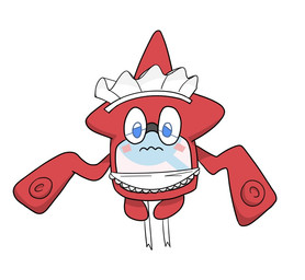 ambiguous_gender blush clothing embarrassed maid_uniform not_furry pokedex simple_background solo uniform fishyvish nintendo pokemon animate_inanimate generation_4_pokemon ghost pokemon_(species) rotom rotom_pokedex spirit