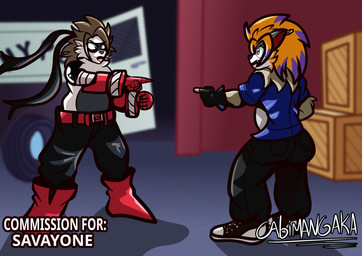 >:3 ambiguous_gender anthro arm_tuft belly belt black_bottomwear black_clothing black_gloves black_handwear black_mask black_pants blonde_hair blue_clothing blue_gloves blue_handwear blue_shirt blue_topwear boots bottomwear brown_clothing brown_footwear brown_hair brown_shoes chest_tuft clothed clothing duo female fingerless_gloves footwear fur gesture gloves green_eyes grey_body grey_fur hair hand_gesture handwear jewelry male male/female mask mechanical_arm metal_arm multicolored_body multicolored_fur multicolored_hair necklace open_clothing open_shirt open_topwear pants pockets pointing pointing_at_another police police_vehicle purple_hair red_belt red_boots red_clothing red_eyes red_footwear red_shoes shirt shoes slightly_chubby slightly_chubby_anthro slightly_chubby_female smile smirk solo text topless topless_anthro topless_female topwear tuft two_tone_body two_tone_fur two_tone_hair vehicle wearing_mask white_body white_clothing white_fur white_shirt white_topwear wooden_box yellow_body yellow_fur cabimangaka bandai_namco digimon spider-man_pointing_at_spider-man sava_(savayone) appmon_(species) canid canine canis digimon_(species) domestic_dog gulonine mammal mustelid musteline nordic_sled_dog samoyed shutmon spitz stefilmon wolverine wolvermon absurd_res commissioner_name english_text hi_res meme shaded signature