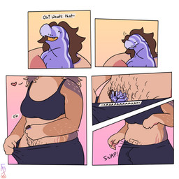 ambiguous_gender anthro clothing dialogue drop duo extreme_size_difference female holding_micro inside_clothing micro oblivious pubes_exposed size_difference text trapped_in_clothing scalesack_(hex) booger_(bxxpie) hexel_(scalesack) hog-nosed_snake mammal reptile rodent scalie sciurid snake tree_squirrel 1:1 comic english_text hi_res