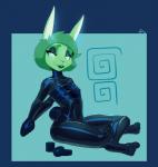 bdsm bodysuit bondage bound clothing female flat_chested gimp_suit latex latex_clothing latex_skinsuit rubber_clothing sitting skinsuit solo tape tight_clothing poiuytrew lagomorph leporid mammal rabbit hi_res