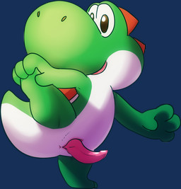animal_genitalia animal_penis anus chibi erection genital_slit genitals male nude penis presenting presenting_penis raised_leg raised_tail semi-anthro solo spread_legs spreading standing tail tail_anus tailbutt tapering_penis tapering_tail thick_tail wide_crotch warlordhunter01 mario_bros nintendo green_yoshi yoshi alpha_channel