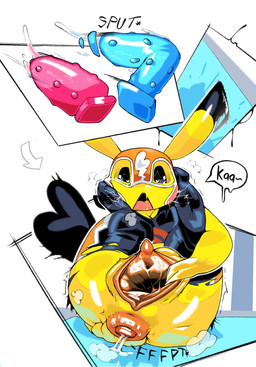 anal anal_masturbation anal_penetration anal_prolapse anus athletic_wear bodily_fluids clothing cosplay_pikachu_(costume) ejaculation exercise female gape_fart gaping gaping_anus gaping_vagina genital_fluids genitals gym heart_eyes heart_pupils heart_symbol masturbation nubbed_dildo penetration prolapse pushing_out sex_toy simple_background solo stretched_pussy torn_clothing toy toying_self vaginal vaginal_fluids vaginal_masturbation vaginal_penetration vaginal_squirting vulva fizzthetiger nintendo pokemon pikachu_libre generation_1_pokemon pikachu pokemon_(species) hi_res