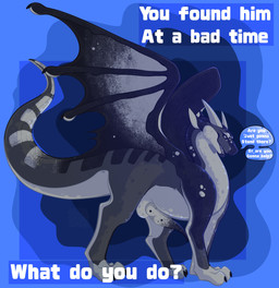 animal_genitalia anthro athletic belly black_body black_scales blue_background claws ears_back erection genitals grey_body grey_scales horn knot male male/male open_mouth pivoted_ears quadruped scales sheath simple_background solo spots spread_wings standing tail teeth white_belly white_body white_scales white_spots wings dogbytestudios absurd_res hi_res