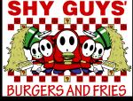 ?_block ambiguous_gender block burger fast_food food fries group item_box looking_at_viewer mask not_furry parody propeller simple_background text white_background hydra-hunter five_guys mario_bros nintendo flyguy shyguy featureless_(disambiguation) 2012 digital_media_(artwork) english_text