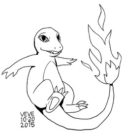 3_toes ambiguous_gender fangs feet fire flaming_tail glistening glistening_eyes open_mouth simple_background solo tail teeth toes skyelegs nintendo pokemon charmander generation_1_pokemon pokemon_(species) 2015 black_and_white monochrome signature