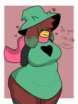 anthro big_breasts breasts clothed clothing cosplay female hair red_body simple_background slightly_chubby smile solo text thick_thighs enderbendr deltarune microsoft minecraft mojang undertale_(series) xbox_game_studios ralsei samantha_(endrslendr) mammal sniffer_(minecraft) 3:4 absurd_res hi_res
