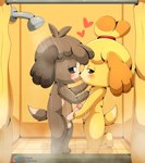 anthro anthro_on_anthro balls blush duo female fur genitals grey_body grey_fur half-closed_eyes handjob heart_symbol humanoid_genitalia humanoid_penis kiss_on_lips kissing male male/female narrowed_eyes penile penis sex shower shower_sex yellow_body yellow_fur cloudeon animal_crossing nintendo digby_(animal_crossing) isabelle_(animal_crossing) canid canine canis domestic_dog mammal shih_tzu toy_dog 2024 absurd_res hi_res brother_(lore) brother_and_sister_(lore) incest_(lore) sibling_(lore) sister_(lore) twincest_(lore) twins_(lore)