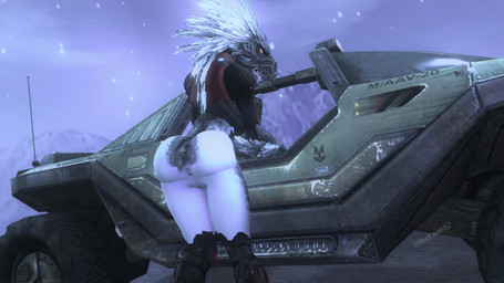 anthro anus arm_feathers arm_tuft armor bottomless butt clothed clothing feather_hair feathered_crest feathers female genitals grey_body grey_scales head_crest landscape_background looking_at_viewer looking_back looking_back_at_viewer mountain pseudo_hair scales seductive shaking_butt short_tail snow snowing solo tail truck tuft unsc vehicle vulva warthog_vehicle_(halo) white_body white_feathers yellow_eyes redraven52 pickle_juice_(modeler) halo_(series) microsoft xbox_game_studios alien avian kig-yar scalie t'vaoan 16:9 3d_(artwork) 3d_animation animated colored digital_media_(artwork) hi_res no_sound short_playtime video widescreen