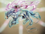 ambiguous_gender black_nose claws digitigrade feral fur markings quadruped side_view solo tail pearleden capcom clover_studio okami_(capcom) canid canine mammal 4:3 crossover