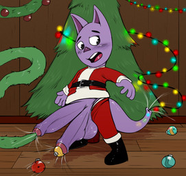 anthro balls big_balls big_penis blush boots christmas_clothing christmas_tree clothed clothing cock_vore costume detailed_background erection footwear foreskin genitals holidays huge_penis humanoid_genitalia humanoid_penis hyper hyper_genitalia hyper_penis male object_in_tail object_in_urethra object_vore open_mouth partially_retracted_foreskin penetration penile penis plant saggy_balls santa_costume shoes solo suction tail tail_fetish tail_play tail_vore tree unusual_vore urethral urethral_bulge urethral_penetration vacuum_penis vacuum_tail vacuum_vore vore what why young young_anthro drai_(artist) backyardigans christmas austin_(backyardigans) kangaroo macropod mammal marsupial absurd_res digital_media_(artwork) hi_res
