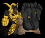 5_toes alpha_channel anthro anubian_jackal armor bdsm bodily_fluids bondage bound canid canine canis clothed clothing dazidentevil egyptian_mythology feet foot_focus humanoid_feet jackal league_of_legends male mammal middle_eastern_mythology muscular muscular_anthro muscular_male mythology nasus_(lol) open_mouth plantigrade restraints riot_games saliva soles solo stocks tears tencent tickling tickling_feet toes tongue