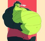 after_vore anthro anthro_pred belly big_belly bulge burping burping_up_clothing clothed clothing green_body green_tongue hand_on_belly heart_clothing heart_symbol heart_underwear male male_pred navel overweight tongue underwear underwear_only vore tkckid ralph_(mrdarkseed) crocodile crocodilian reptile scalie 2024