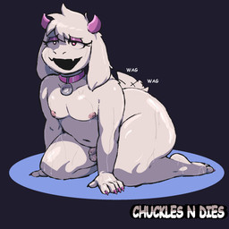 5_fingers anthro aroused balls bedroom_eyes belly big_butt big_moobs bodily_fluids bottom_heavy butt claws collar collar_only curvy_figure eyelashes eyeshadow feet femboy finger_claws fingers flaccid fur genital_fluids genitals glistening glistening_body glistening_butt glistening_eyelids glistening_eyeshadow glistening_hair hair heart_eyes heart_symbol horn huge_butt huge_thighs humanoid_genitalia humanoid_penis kneeling leaking_precum makeup male moobs narrowed_eyes navel nipples nude nude_anthro nude_male onomatopoeia open_mouth pecs penis pink_claws pink_collar pink_eyelids pink_eyes pink_eyeshadow pink_horn pink_nipples precum seductive slightly_chubby slightly_chubby_anthro slightly_chubby_male small_balls small_horn small_penis small_tail solo sound_effects submissive submissive_anthro submissive_femboy submissive_male tail tail_motion tailwag text thick_thighs toe_claws toes voluptuous voluptuous_anthro voluptuous_male wet wet_body white_body white_fur wide_hipped_anthro wide_hipped_male wide_hips donnitro72 deltarune undertale_(series) ralsei bovid caprine darkner goat mammal 1:1 2025 artist_name colored digital_drawing_(artwork) digital_media_(artwork) english_description hi_res