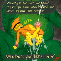 anthro balls bodily_fluids cum duo erection feet fur genital_fluids genitals hair male male/male nipples nude open_mouth penetration penis sex simple_background text zaff mythology dragon haplorhine mammal monkey mythological_creature mythological_scalie primate reptile scalie 1:1 digital_media_(artwork) english_text