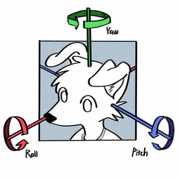 ambiguous_gender anthro black_nose black_text border cheek_tuft clothing directional_arrow do facial_tuft floppy_ears fur head_tuft logo red_arrow shirt solo text topwear tuft white_body white_border white_clothing white_eyes white_fur white_shirt white_topwear yupdown canid canine canis domestic_dog mammal 1:1 2024 artist_logo english_text hi_res icon
