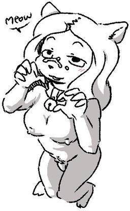 anthro bodily_fluids breasts cum cum_on_face genital_fluids genitals hairy penis pubes small_breasts neighsayer3 4chan glegle wojak ambiguous_species felid feline mammal meme nonbinary_(lore) trans_(lore)