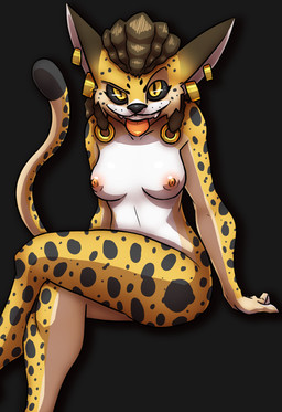 accessory anthro biped black_background black_body black_fur black_nose black_sclera black_spots black_tail blep breasts brown_hair cheek_tuft countershade_arms countershade_face countershade_legs countershade_tail countershade_torso countershading crossed_legs dipstick_tail dreadlocks ear_piercing facial_tuft female front_view fur hair hair_accessory light markings medium_breasts multicolored_body multicolored_fur multicolored_tail naughty_face nipples nude orange_nipples orange_tongue piercing pupils shadow sharp_teeth simple_background sitting slit_pupils smile solo spots spotted_body spotted_fur spotted_markings spotted_tail tail tail_markings teeth tongue tongue_out toony tuft white_body white_countershading white_fur white_tail yellow_body yellow_eyes yellow_fur yellow_tail greasedmonkey microsoft the_elder_scrolls fan_character la'kizita_(greasedmonkey) felid jaguar khajiit mammal pantherine 2015 digital_media_(artwork) lighting portrait three-quarter_portrait
