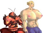 big_bulge big_muscles big_pecs blush blush_lines breast_envy breast_grab breast_growth breasts bulge buzzwole digital_media_(artwork) duo feral generation_7_pokemon growth hand_on_breast hi_res huge_muscles huge_pecs human human_focus hyper hyper_muscles hyper_pecs interspecies large_pecs male male/male mammal muscular nintendo nipples pecs pokemon pokemon_(species) sequence shy simple_background tapirclip ultra_beast volo_(pokemon)