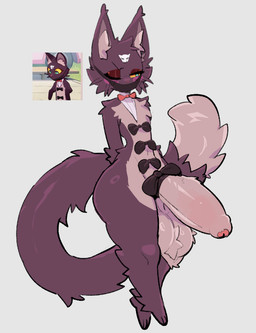 angry anthro balls big_balls big_penis big_tail blue_eyes bow_ribbon bow_tie brown_body brown_fur femboy fluffy fluffy_balls fluffy_foreskin fluffy_penis fluffy_tail foreskin fur genitals huge_penis hung_femboy long_tail male mask penis shy solo tail thick_thighs yellow_sclera shiyaa_stuff honkai:_nexus_anima taileep_(honkai:_nexus_anima) felid feline mammal