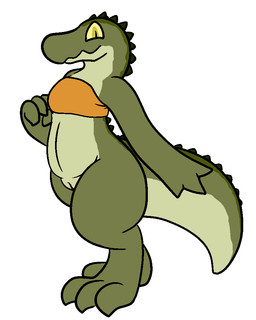 anthro belly bottomless bra clothed clothing female genitals simple_background smile solo underwear vulva trout_(artist) alligator alligatorid crocodilian reptile scalie 2016 4:5 aliasing digital_media_(artwork)