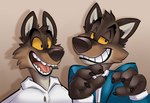 animal_costume anthro clothing fur happy male male_anthro open_mouth solo teeth zipzap dreamworks the_bad_guys mr._wolf_(the_bad_guys) canid canine canis mammal wolf 2021